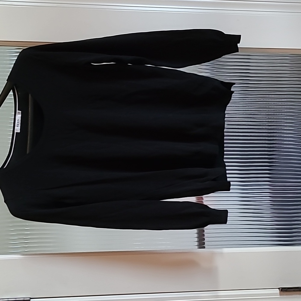 Simple black crew neck sweater